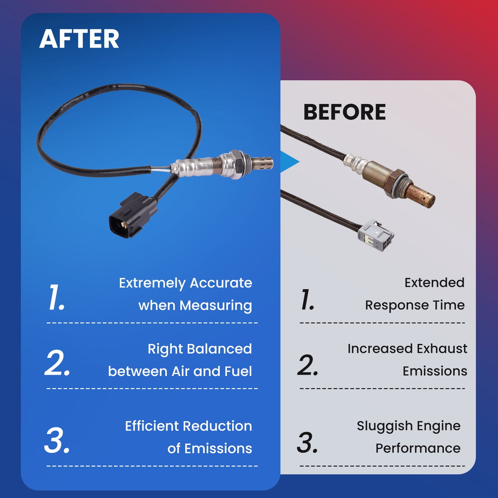 MOCA AUTOPARTS 234-4238 Downstream O2 Oxygen Sensor Fit for 2009-2015 Hyundai Sonata 2.4L & 2010-2013 Kia Forte 2.0L 2.4L & 2011-2016 Kia Optima Sportage 2.4L
