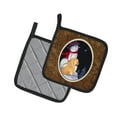 thumbnail image 2 of Carolines Treasures SS8554PTHD Snowman with Chow Chow Pair of Pot Holders 7.5HX7.5W multicolor, 2 of 2