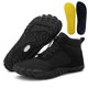 thumbnail image 1 of Botas de nieve tobilleras unisex antideslizantes impermeables con cordones para hombres y mujeres (46) negro, 1 of 8