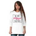 thumbnail image 5 of Breast Cancer Ribbon Strong Together Women's Long Sleeve T Shirt Brisco Brands M, 5 of 6