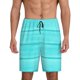 thumbnail image 1 of Balery Turquoise Wooden Pantalones cortos de pijama de punto de algodón para hombre con cinturilla y bolsillos-4X-Large, 1 of 6