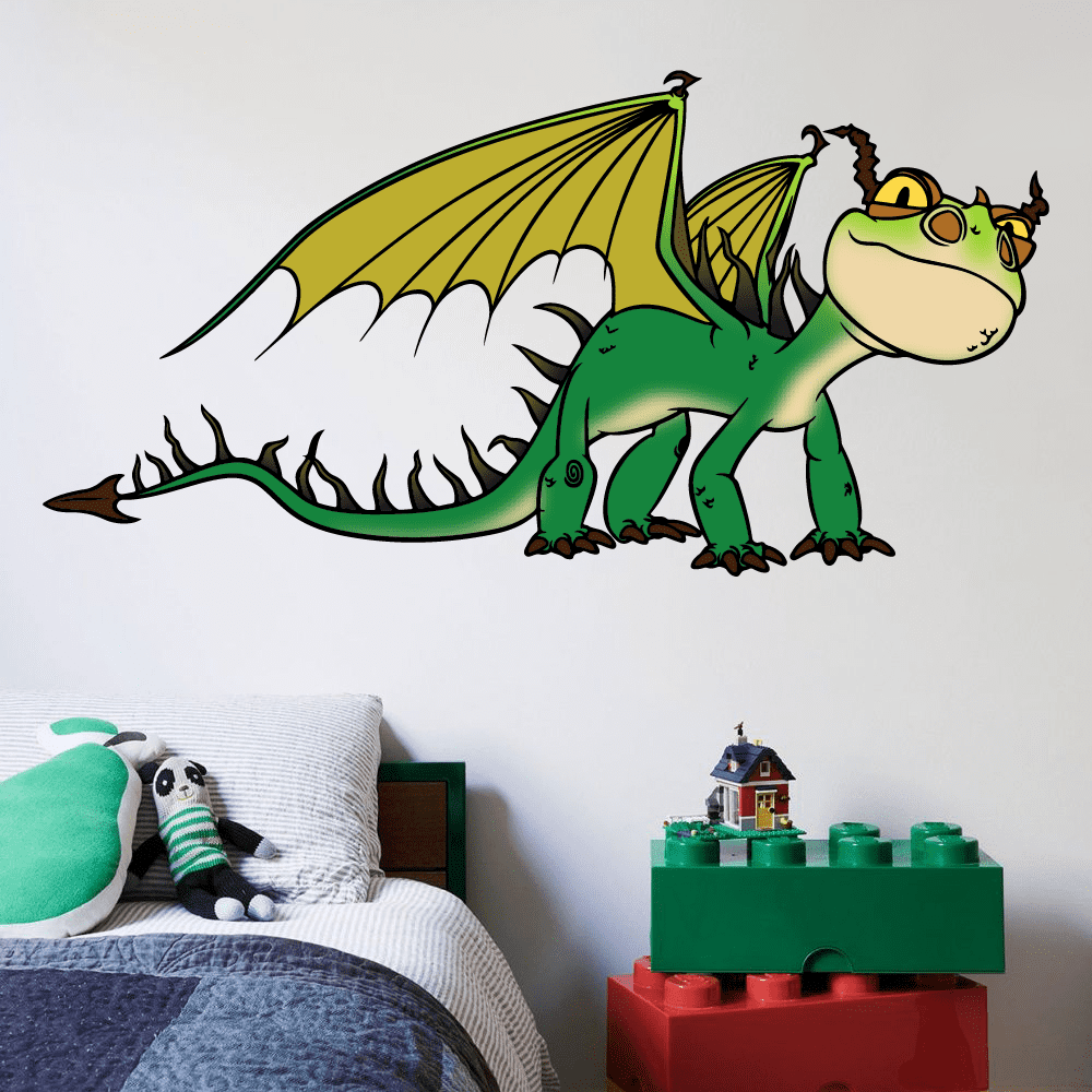 wall decal for How to train your dragon decor Toothless kids room window 