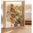 thumbnail image 1 of AmPm Wooden Dried Flower Photo Frame Dried Flower Display Stand Decorative Floating Photo Frame（8*12''- primary colo), Walnut, 1 of 7