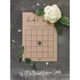 thumbnail image 5 of Inkdotpot 50Rustic Kraft PaperBingoGameCardsFor Bridal Wedding Shower Bachelorette Party Bulk Blank Square Fill In Gift Ideas, 5 of 5
