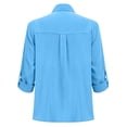 thumbnail image 5 of GZWYHT Linen Button Up Shirt Women，Button Up Shirt Womens Button Down Shirt Shirts for Women Trendy Shirts Women Womens Blouses Summer Shirt for Women Floral Blouse, 5 of 8