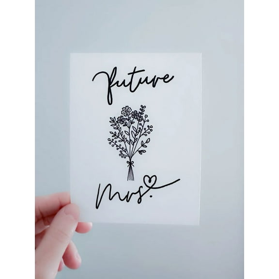 Future Mrs. Greeting Card – Elegant Floral Design, Perfect for Bridal Showers, Engagements, or Weddings – Blank Inside for Personal Messages – Includes Envelope