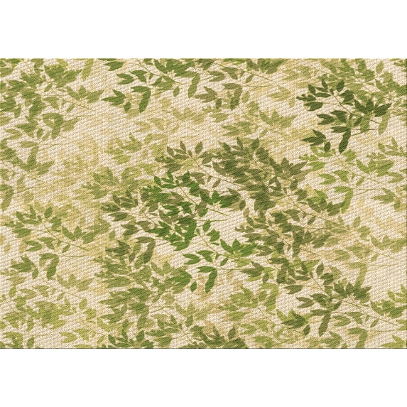Ahgly Company Machine Washable Indoor Rectangle Transitional Brown Gold Area Rugs, 7' x 10'
