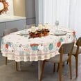 thumbnail image 2 of Fall Tablecloth Oval, Thanksgiving Tablecloth Oval Fall Plaid Table Cloth for Autumn Thanksgiving Kitchen Decor 60x84 Inch, 2 of 6