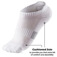 thumbnail image 4 of 5 Pairs Ankle Compression Socks for Men & Women, Low Cut Sport Socks for Running, Athletic, Cycling, Black, 4 of 6