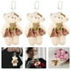 thumbnail image 5 of KAKOWELY 5 mini osos con cadenas colgantes, muñecos de peluche, materiales para ramos de ositos pequeños, 5 of 5