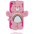 thumbnail image 2 of Artbling Funda para iPhone 6 6S, Silicona 3D Cartoon Animal Cover,K,Kawaii Soft Gel Rubber Unique Fun Cool Character Protector Protector (Oso Arcoiris) brillar Electrónica, 2 of 4