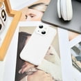 thumbnail image 3 of Silicone Case for iPhone 14 Plus 6.7 Inches, Fine Hole Scratch Proof, Shock Proof Fingerprint All-Round Protection Mobile Phone Case(White), 3 of 12