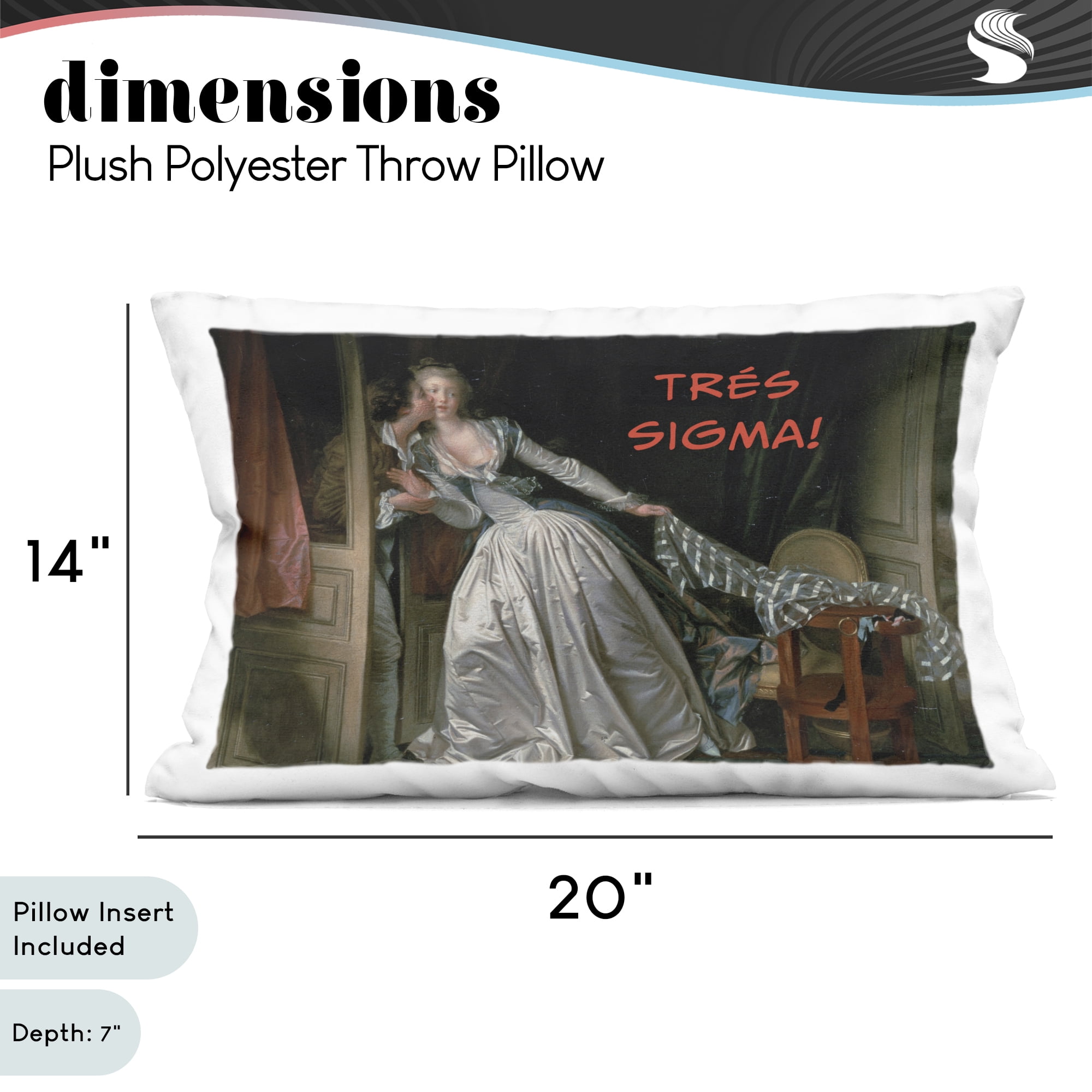 Stupell Industries Iconic Tres Sigma Decorative Printed Throw Pillow, design by Grotto Studios