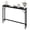 Black, variant on Aoile 39.3" Behind Couch Table with Power Outlets, Sofa Tables Narrow Long for Living Room, Entryway, Hallway, Rustic Brown