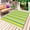 Yellow, variant on Lemon Green Yellow Outdoor Rug for Patio/Deck/Porch, Non-Slip Large Area Rug 5 x 7 Ft, Summer Modern Farmhouse Striped Indoor Outdoor Rugs Washable Area Rugs, Reversible Camping Rug Carpet Runner