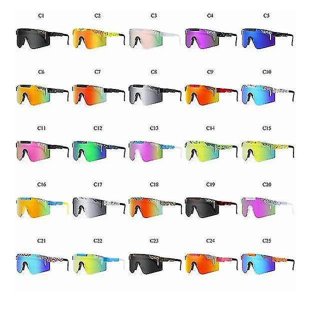 Lerra Pit Viper Sunglasses Double Wide UV400 Polarized Glasses for Men Women Sport Driving Cycling C1 