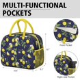 thumbnail image 6 of Lunch Bag Lunch Box for Women Reusable Insulated Lunch Bags,Water-Resistant Lemon Navy Cooler Lunch Tote Bag, Large Capacity for Work Travel Picnic, 6 of 6