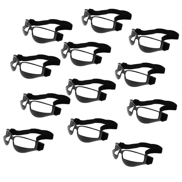EcoNesxp 12 Piece Set Basketball Dribbling Goggles Dribbling Glasses Black Great for Improving Dribbling Skills