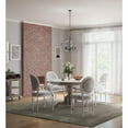 thumbnail image 2 of Galloway Collection Five-Light 19.25" Matte Black Modern Farmhouse Chandelier with Distressed White Accents, 2 of 7