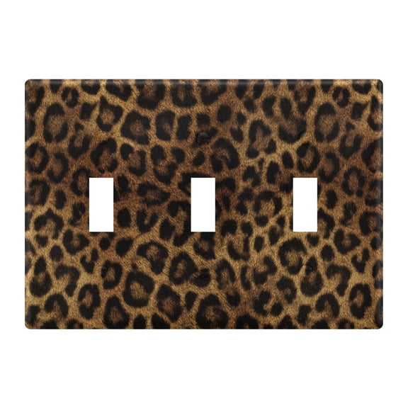 Light Switch Cover Beautiful Leopard Print Plates Faceplate Decorative Switch Plate for Bedroom Home Decor