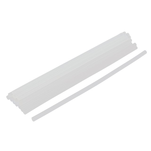 15PCS 270 x 7mm Barra de Adhesivo Termofusible Transparente y Pegajosa