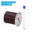 thumbnail image 3 of Uxcell Total 104Ft 0.7mm Stretchy Bracelet String Set, 4 Rolls Craft Cord, Brown, 3 of 6