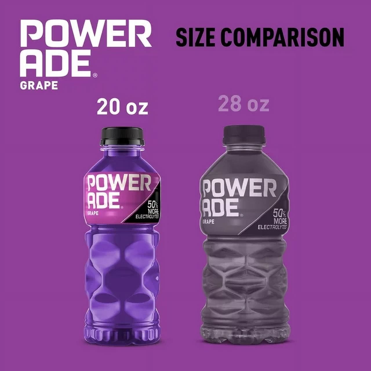 POWERADE Grape Bottles, 20 FL Oz Bottles - Pack of  16