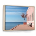 thumbnail image 2 of Designart "Dreamy Pink And Blue Coastal Getaway" Coastal Floater Framed Wall Decor, 2 of 5