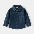 thumbnail image 2 of Boys Jean Jacket Long Sleeve Button down Boys Blue Jacket Lightweight Jacket Boys' Outerwear Jackets & Coats 4-5 Years, 2 of 9