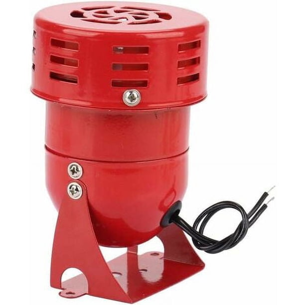 DC12V, 120dB Mini alarma de motor eléctrico rojo, sirena de motor, bocina de alarma de sonido de zumbador adecuada para información de advertencia de polipastos pequeños, vagones de transferencia de
