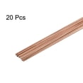 thumbnail image 3 of Uxcell 20Pcs Copper Brazing Rods 19"x1/25" Round Phosphorus Copper Filler Solder Welding Sticks for Refrigerator, 3 of 6