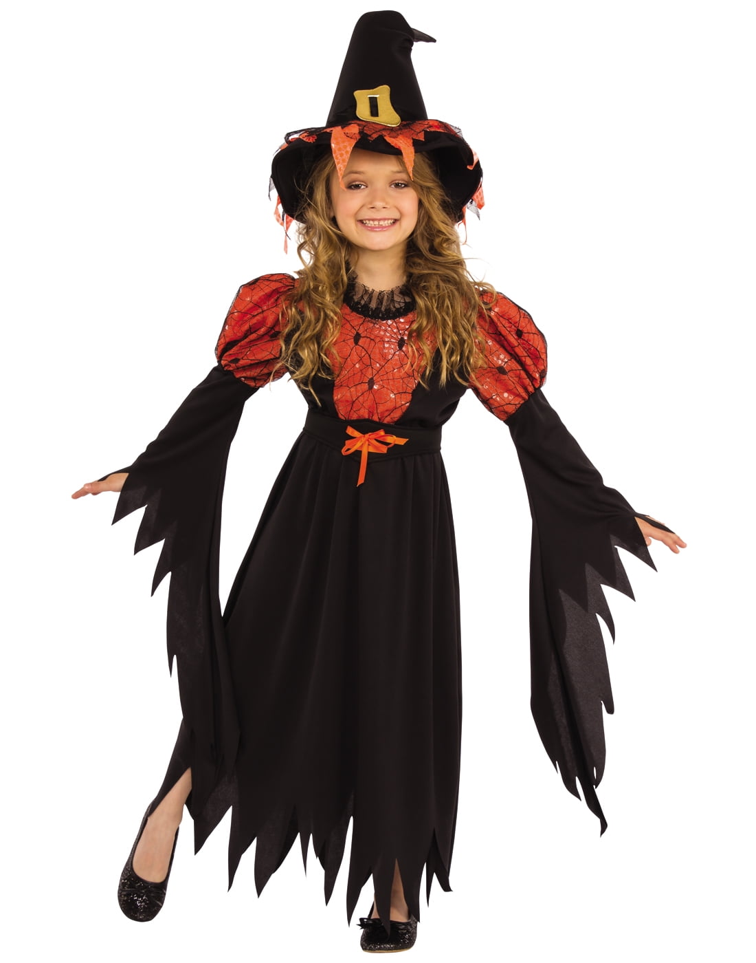 Download Little Witch Girl Child Orange Classic Spooky Halloween ...