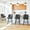 Grey, variant on L'AGRATY 360° Swivel Modern Bar Stools Set of 4, 26" Counter Height Barstools with High Backs, Kitchen Island Stools, For Bar & Home,Faux Leather, Brown