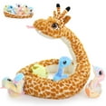 thumbnail image 1 of MorisMos 75" Giant Snake Stuffed Animal Mommy Stuffed Snake with Babies, 1 of 14