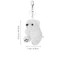 thumbnail image 5 of FELTECHELECTR Llavero de oso de peluche con forma de oso de peluche, colgante para bolso, 5 of 5