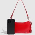 thumbnail image 4 of Bolso Hombro Pequeño Monedero Con Lazo Lindo Mano Cuero PU para Mujer () Rojo, 4 of 8