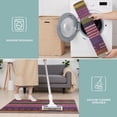 thumbnail image 6 of Purple Boho Tribal Stripes and Hearts Pattern Kitchen Rugs Sets Of 3,Kitchen Runner Rugs Non Skid Washable,Decorative Kitchen Floor Mats for Kitchen,Sink,Laundry,17"x30"+ 17"x47" + 17"x59", 6 of 6