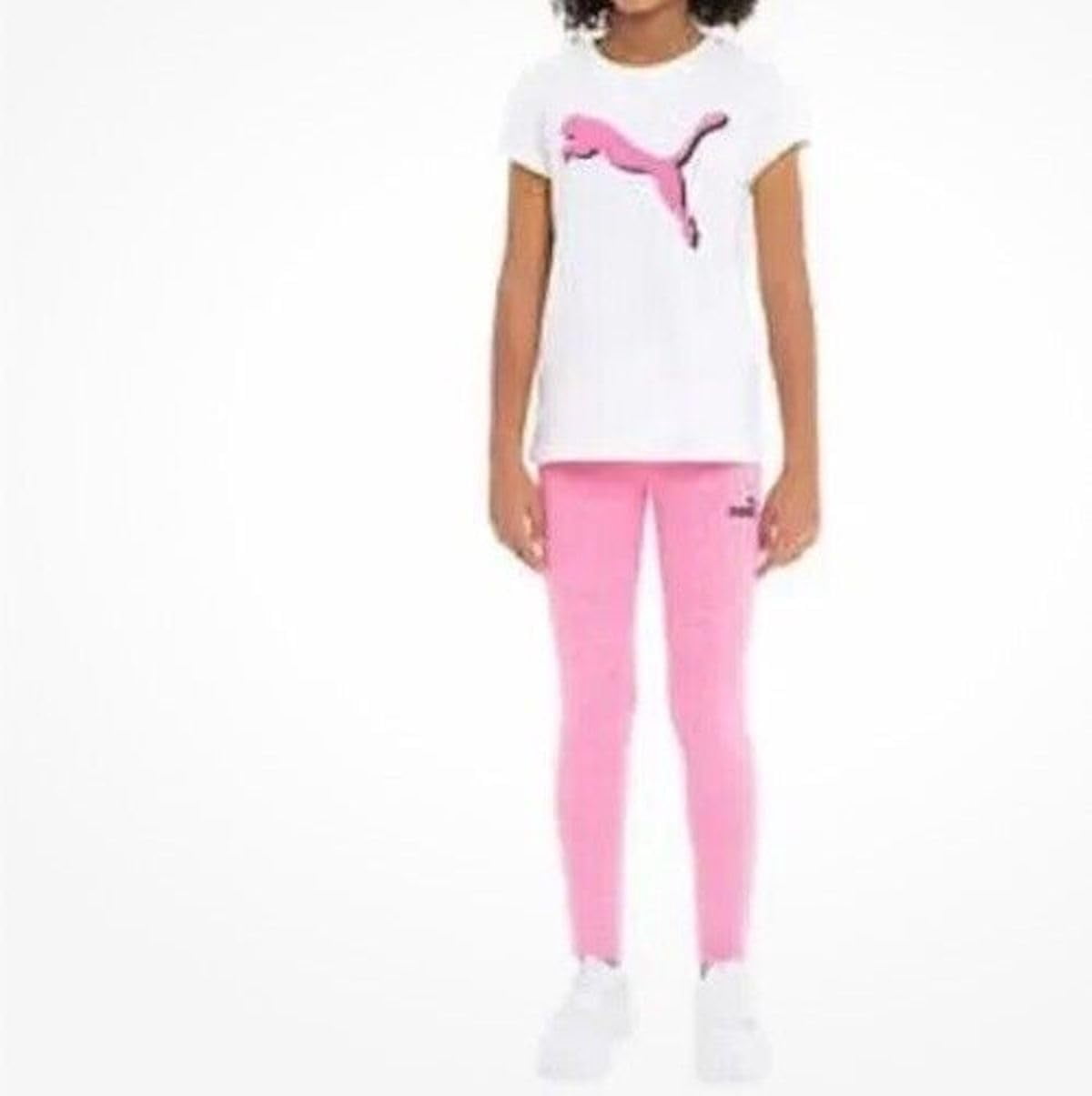Youth Girl's 3 Piece Outfit Clothing Set, 1 Tee, 1 Hoodie, 1 Legging (Black/Pink, XX-Small)