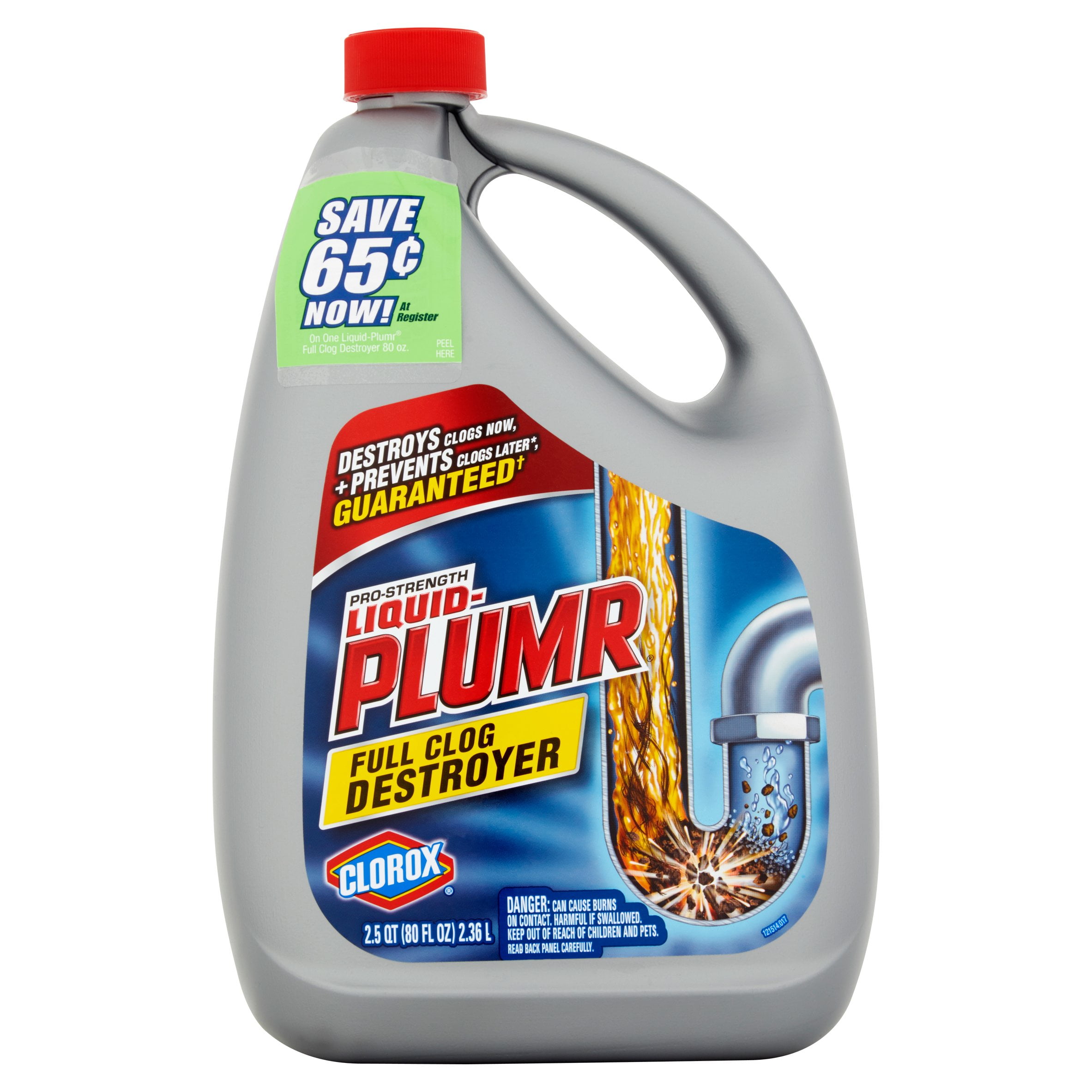 Clorox Liquid Plumr Pro Strength Full Clog Destroyer 2 5qt Clorox Liquid Plumr Pro Strength Full Clog Destroyer 2 5qt Com