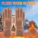 thumbnail image 1 of mfyjkho Guantes de invierno para hombre con forro polar, resistentes al viento y con pantalla táctil para deportes al aire libre, tamaño 9,1 x 3,7 pulgadas, 1 par, 1 of 4
