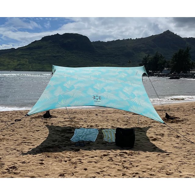 BWKJ Tienda Tents Grande Beach, 2,1 m (7 pies) de Altura, 2,7 m (9 pies) x 2,7 m (9 pies), Esquinas reforzadas y un Bolsillo más frío (Color) BWKJ Otros Deportes y Recreación
