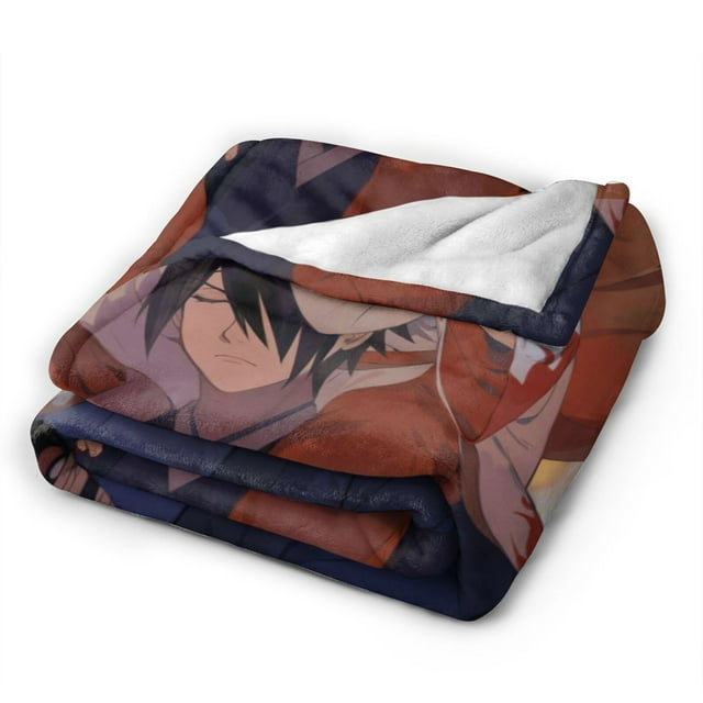 Flannel Light Weight Blankets Quilts Air conditioning Blankets Vertical Naruto Naruto Sasuke