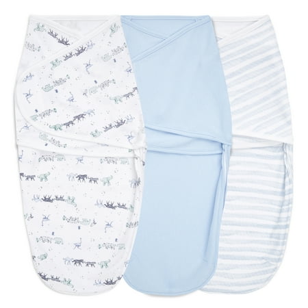 UPC: 0842332153463 | aden + anais essentials rising star easy swaddle wraps – 3pack