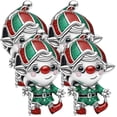 thumbnail image 1 of Charm navidad edición especial XmasElf01 4Pzas Plata S925 Chapa Separador Movimiento Duende Navideño Plata/Multicolor Ca, 1 of 2
