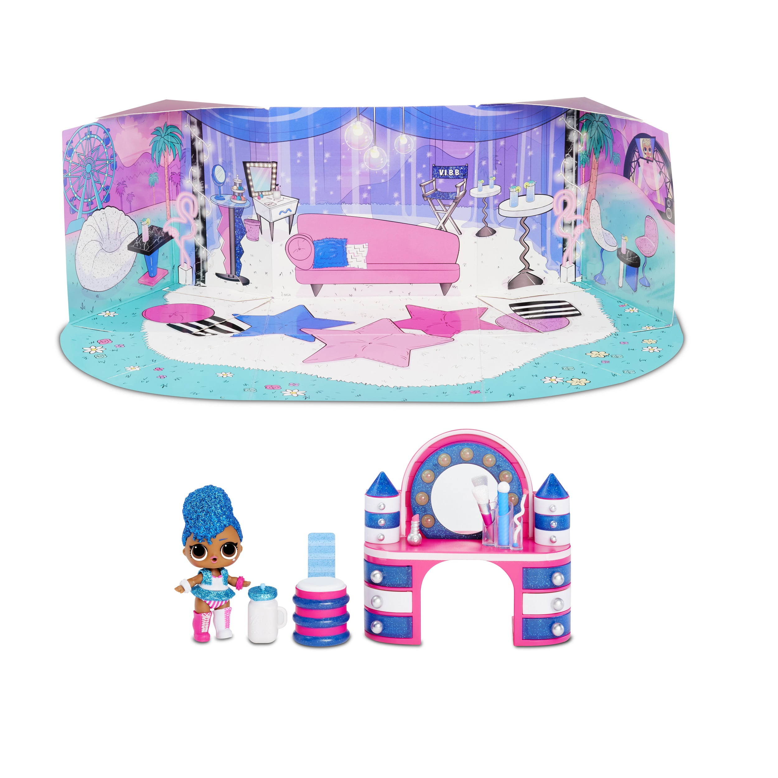 LOL Surprise Furniture Salon Playset With Diva Doll & 10+ 