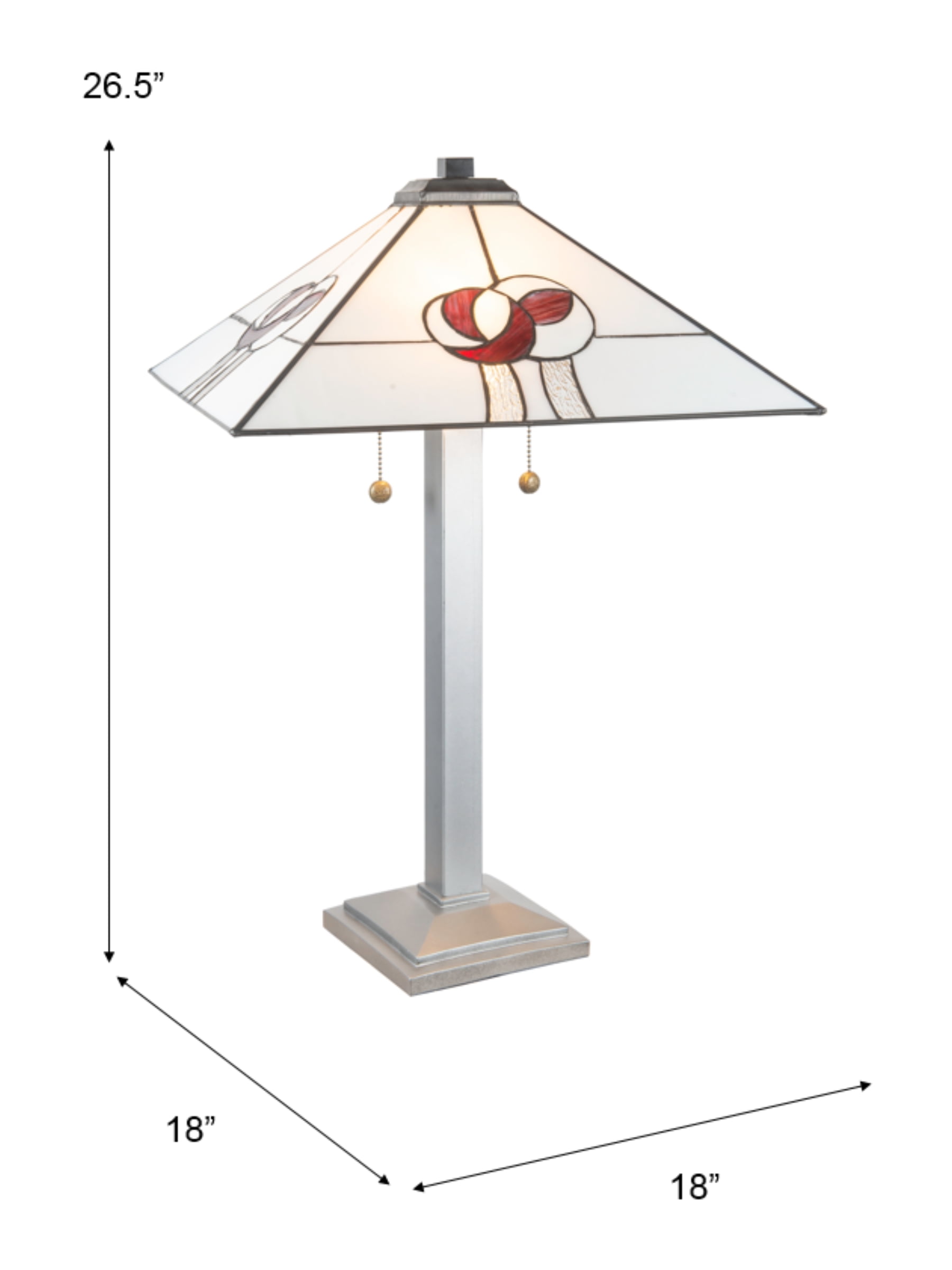 Dale Tiffany Mack Rose Tiffany Table Lamp TT23066