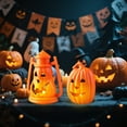 thumbnail image 4 of Huanglei Glow In The Dark Halloween Pumpkin LED Night Light For Halloween Parties Décor & Festive Candle Lighting, 4 of 5