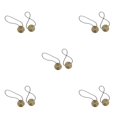 thumbnail image 3 of yingyy 1/2/3/5 2 Pièces Rideau Tieback Ronde Polyester Remplacement Simple Style Ménage Cuisine Parasol Drapé Fixation Fixation Bronze 5PCS, 3 of 6