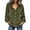 #085-Army Green, variant on Mineart Womens Ruffle Trim Velvet Shirt V Neck Puff Sleeve Christmas Fall Winter Party Blouse Christmas Series