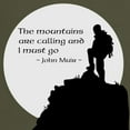 thumbnail image 3 of CafePress - Mountains Calling T Shirt - Men's Classic Graphic Cotton T-Shirt, 3 of 4